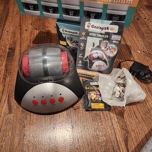 Rock Tumbler - Silver and Red